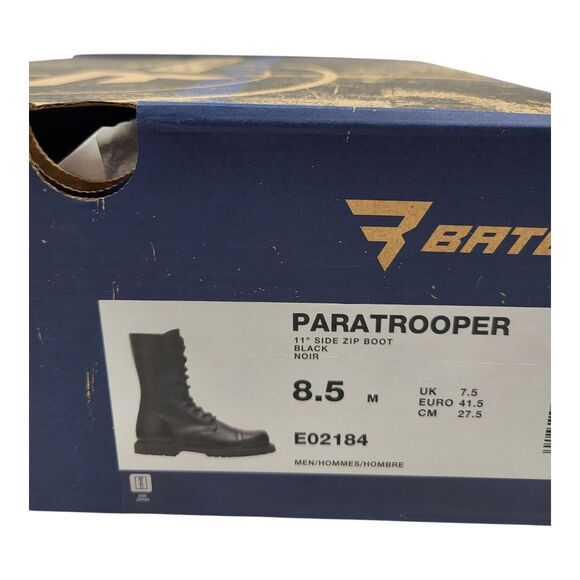 Bates Men's Paratrooper Combat Jump Boots Leather Black EO2184 Size Mens 8.5 - Picture 8 of 8